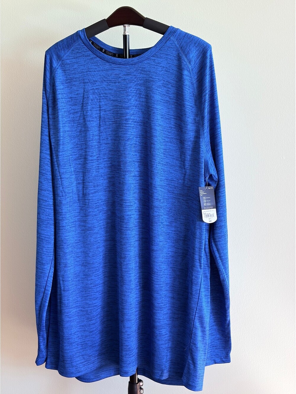 Xersion Men’s LT Blue EverAir Long Sleeve Training Shirt NWT